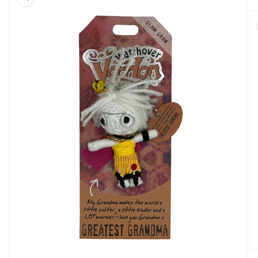 Glam Gran Greatest Grandma Watchover Voodoo Keychain Holder Bag Charm